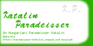 katalin paradeisser business card